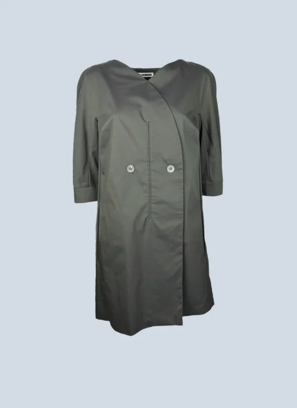 <b>Jil Sander</b> <br> abito con maniche 3/4 in cotone, 40.