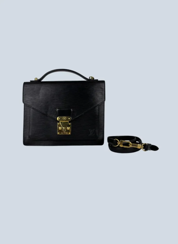 <b>Louis Vuitton</b> <br> borsa a tracolla Monceau 28 in pelle Epi.