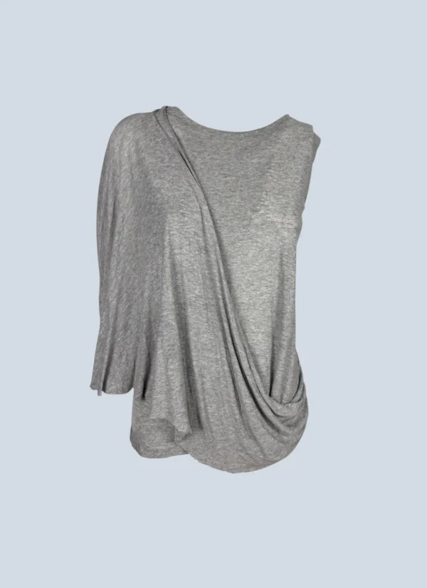 <b>MM6</b> <br> top in viscosa con drappeggio, M.