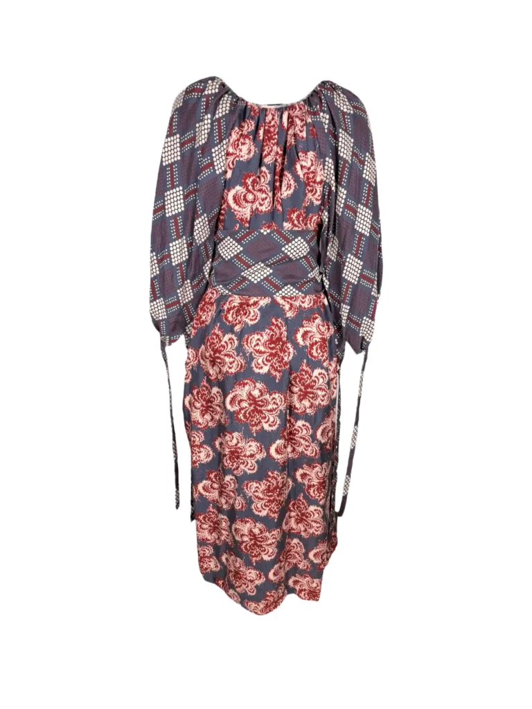 Long dress with double print, photo 3 of 6