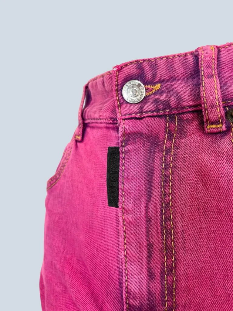 Shorts in denim con logo, 38., foto 5 di 6