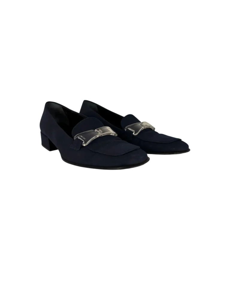 Canvas loafers with buckle, photo 2 of 7