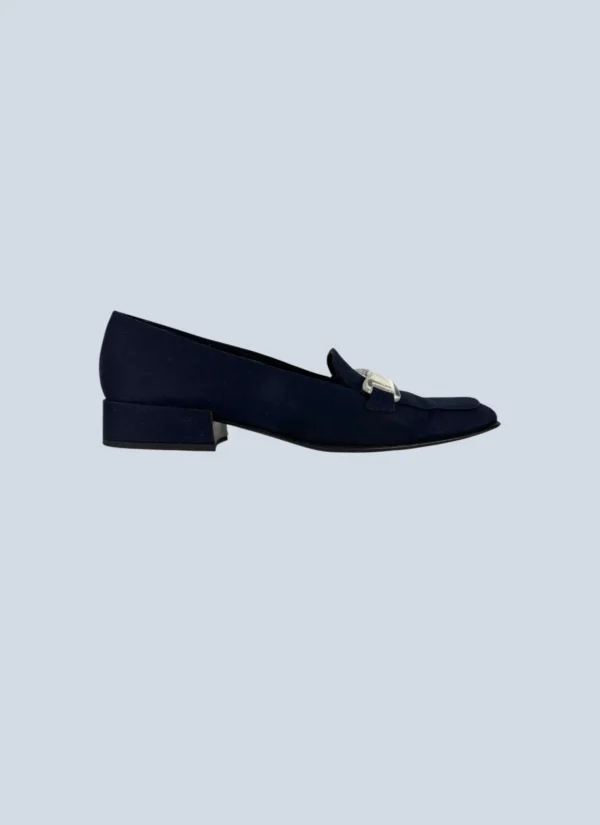 <b>Prada</b> <br> mocassini in tela con fibbia, 40.