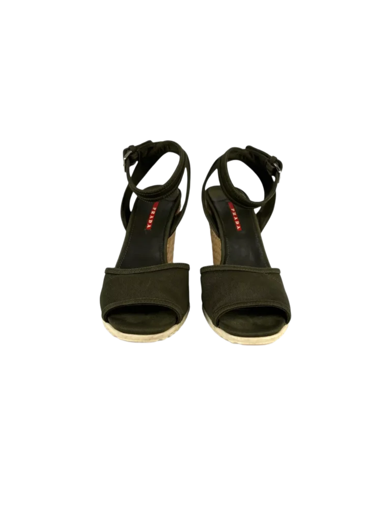 Wedge canvas sandals, photo 3 of 7