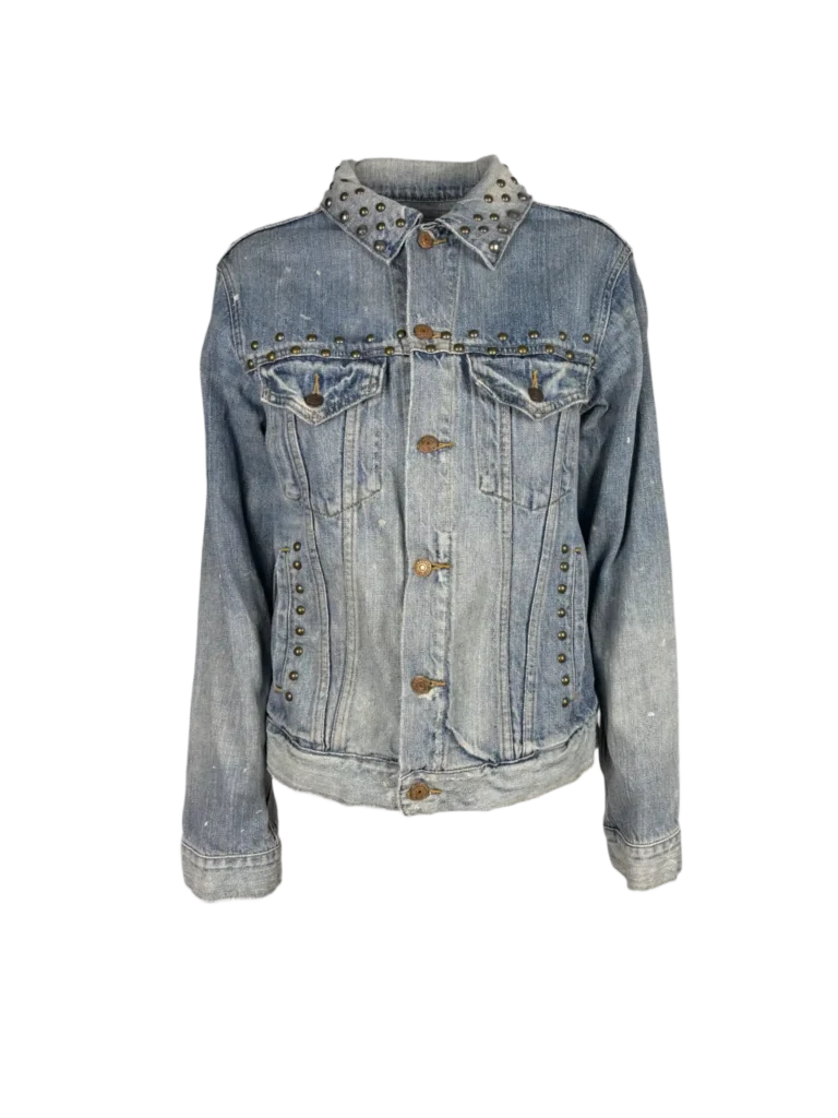 Denim&Supply, giacca in denim con borchie., foto 1 di 7