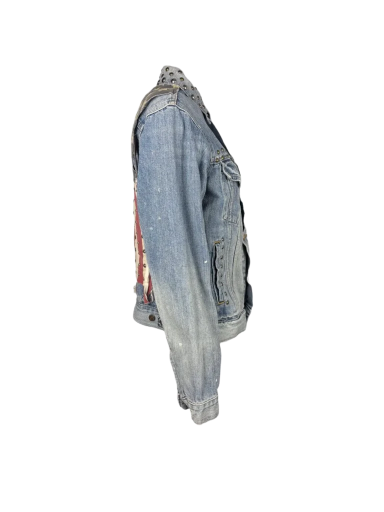 Denim&Supply, giacca in denim con borchie., foto 3 di 7