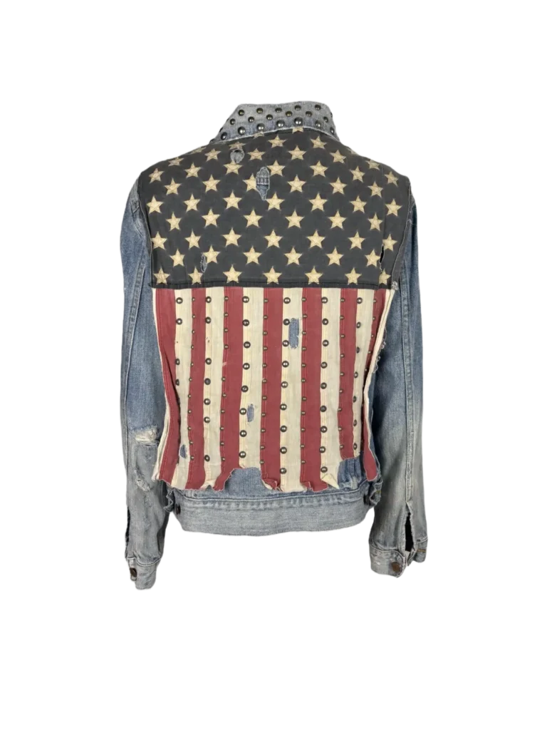 Denim&Supply, giacca in denim con borchie., foto 4 di 7