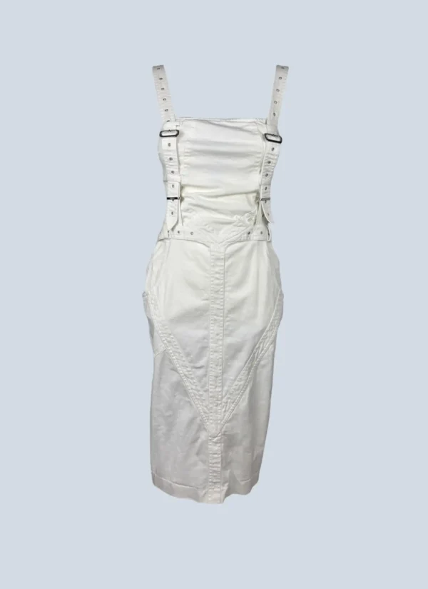 <b>Versus</b> <br> abito midi in cotone con cinturino, S.