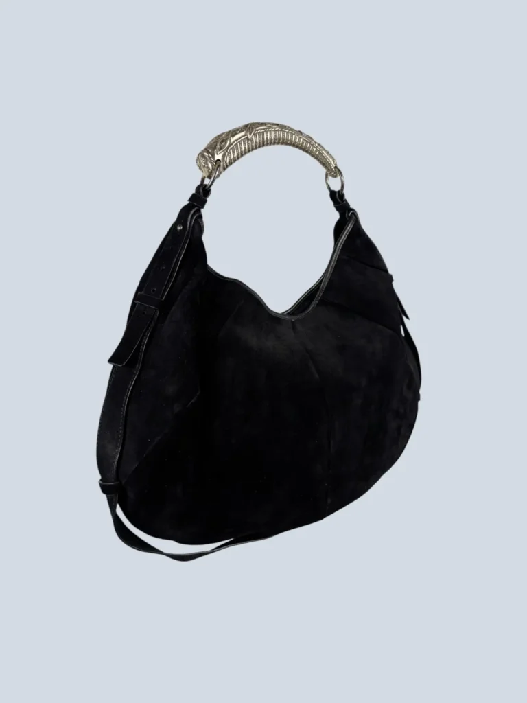 Borsa a spalla Mombasa Large in suede., foto 2 di 12