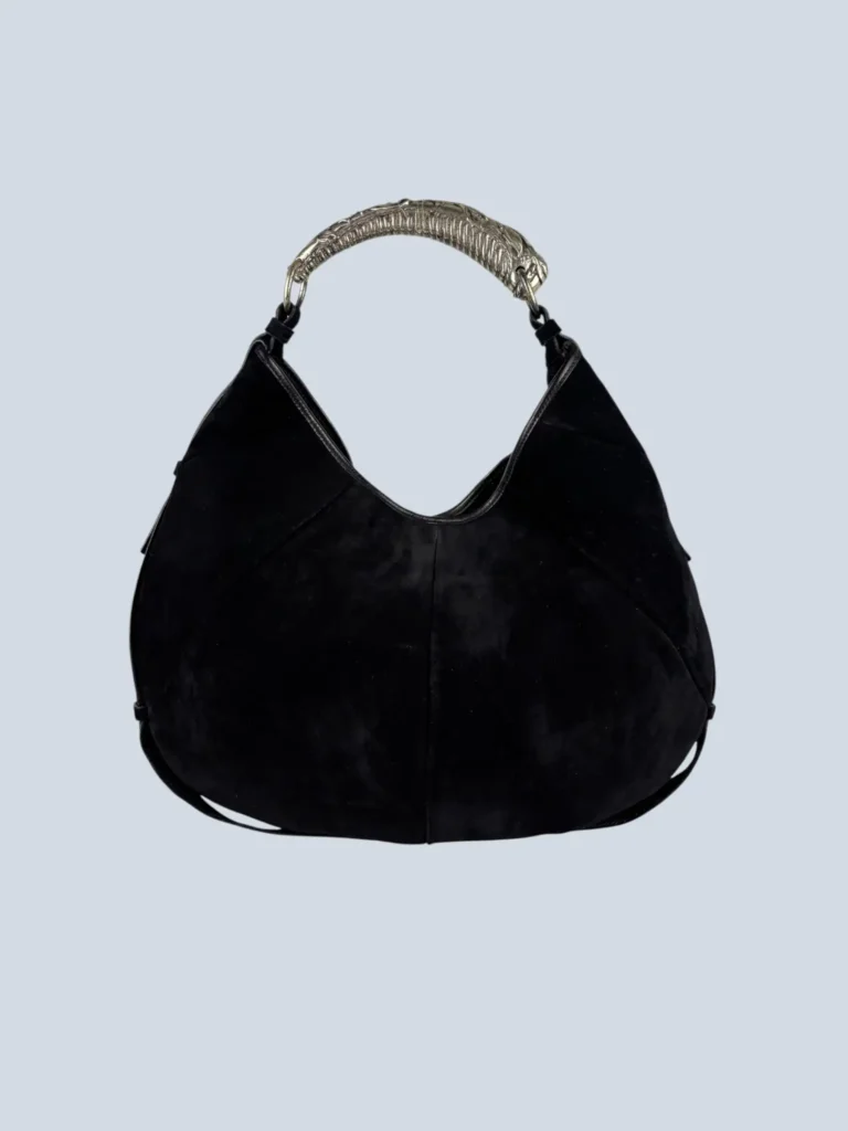 Borsa a spalla Mombasa Large in suede., foto 4 di 12