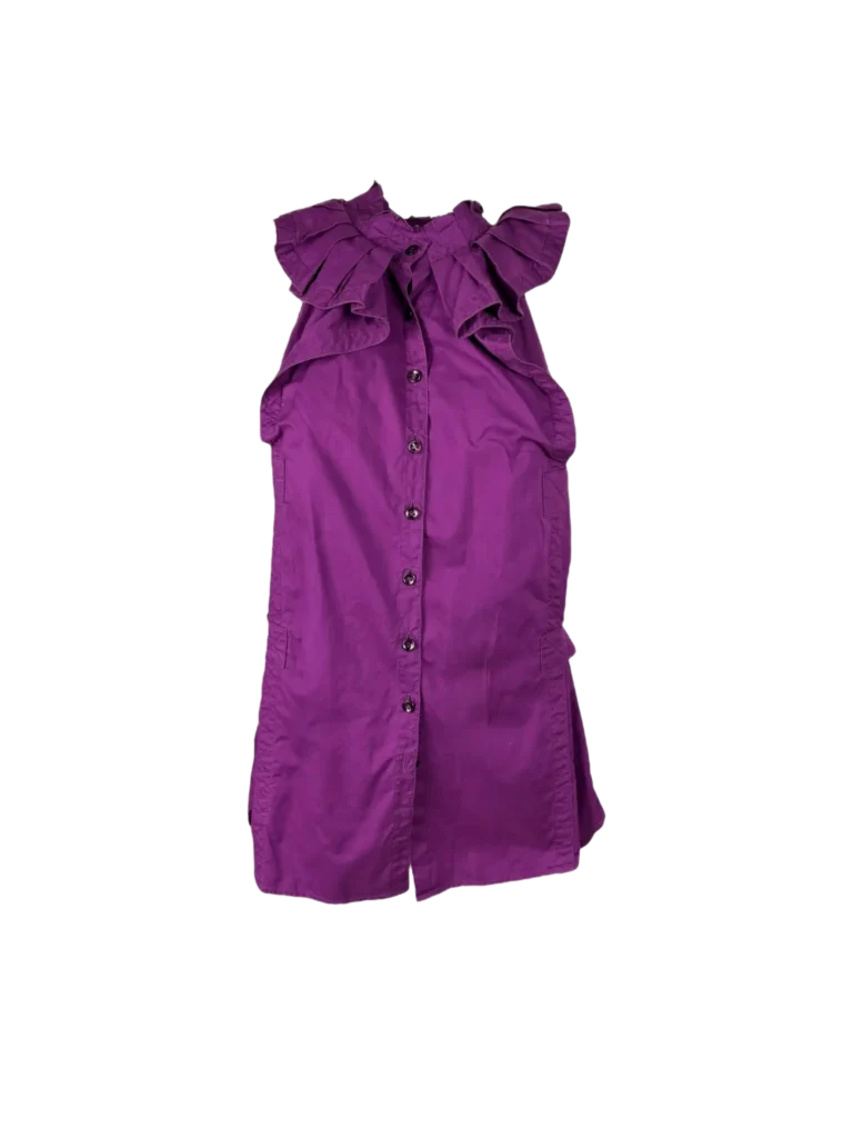 Top in cotone con rouches, 42fr.