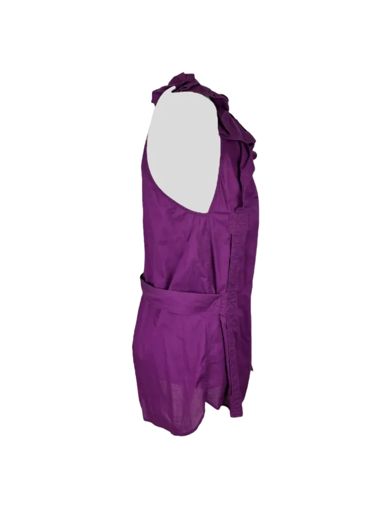 Top in cotone con rouches, 42fr., foto 2 di 6