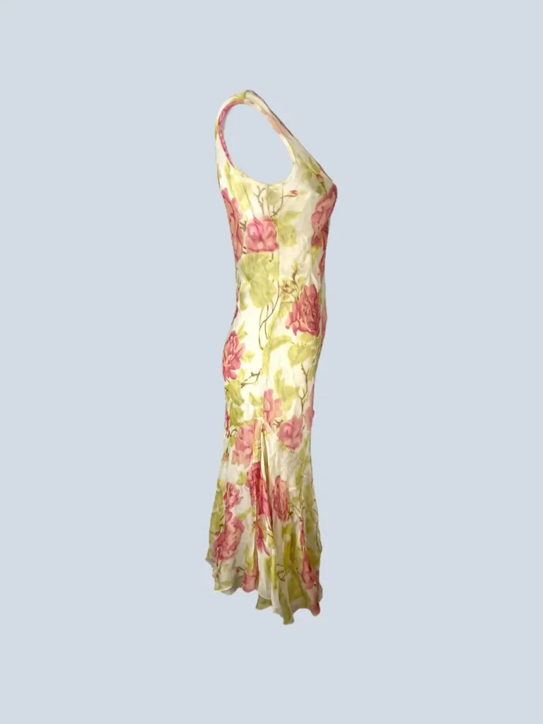 Floral silk midi dress, 40., photo 2 of 6