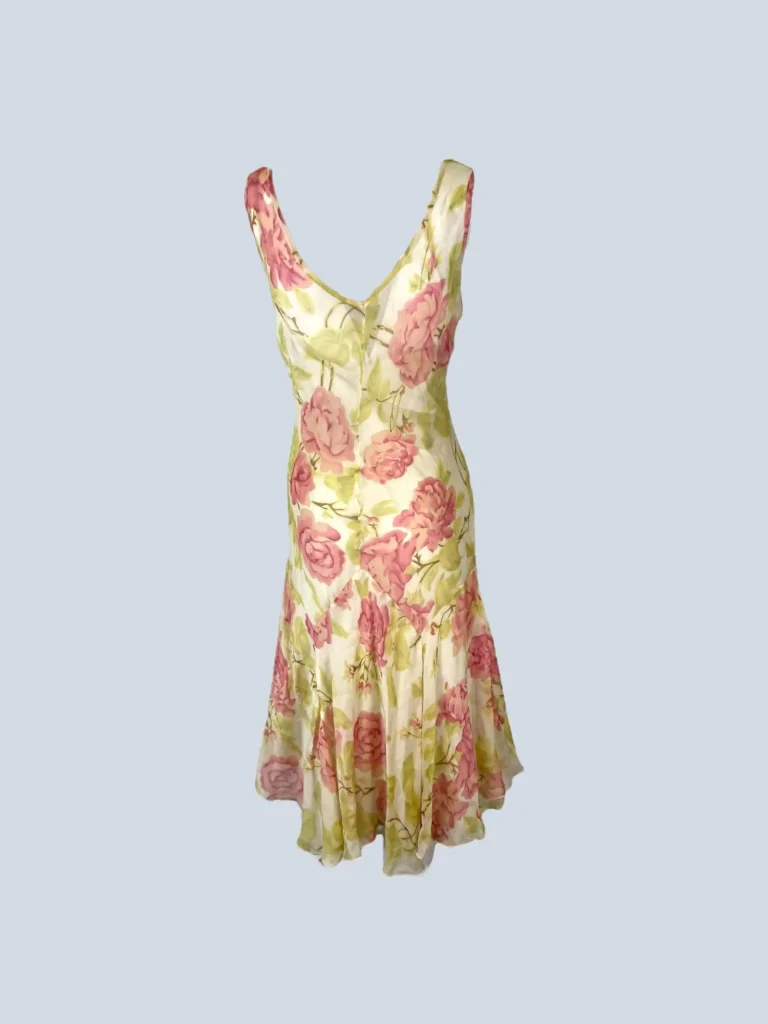 Floral silk midi dress, 40., photo 3 of 6