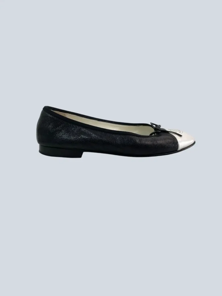 Ballerine Cambon in pelle caviar, 38.