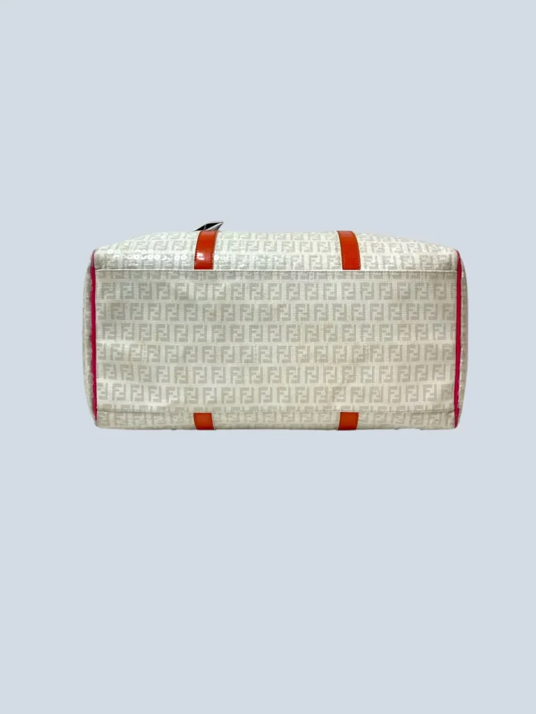 Borsa a mano bauletto in tela Zucchino e paillettes., foto 5 di 17