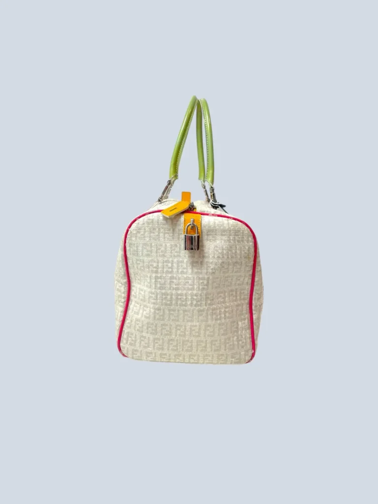 Borsa a mano bauletto in tela Zucchino e paillettes., foto 3 di 17
