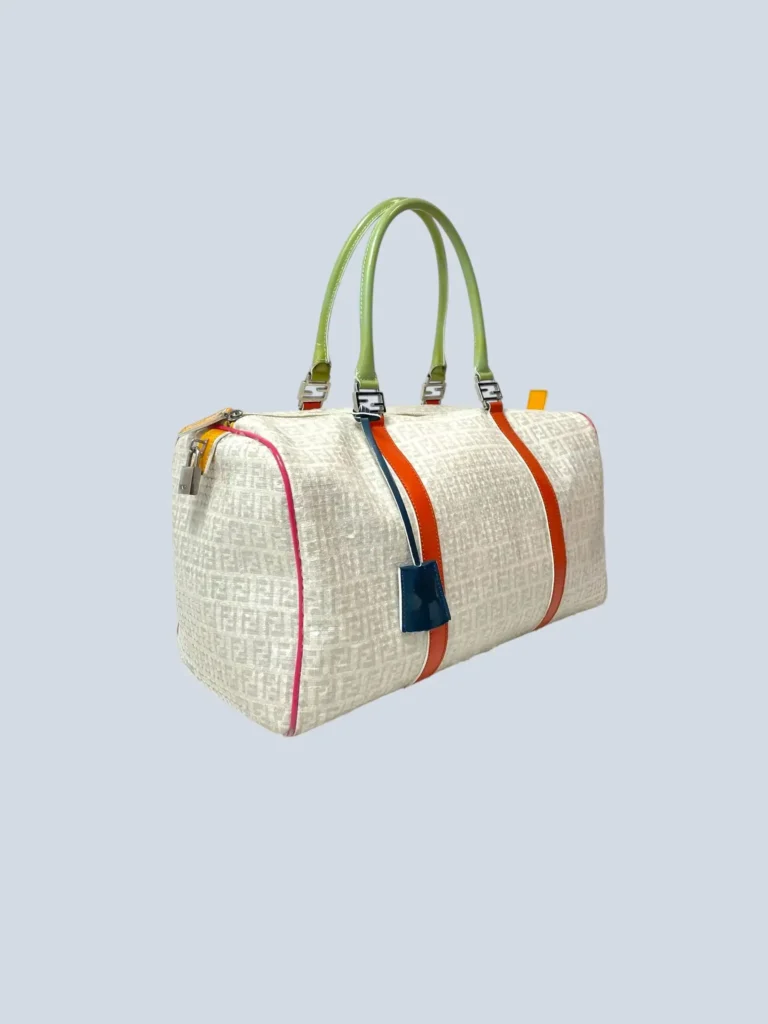 Borsa a mano bauletto in tela Zucchino e paillettes., foto 2 di 17