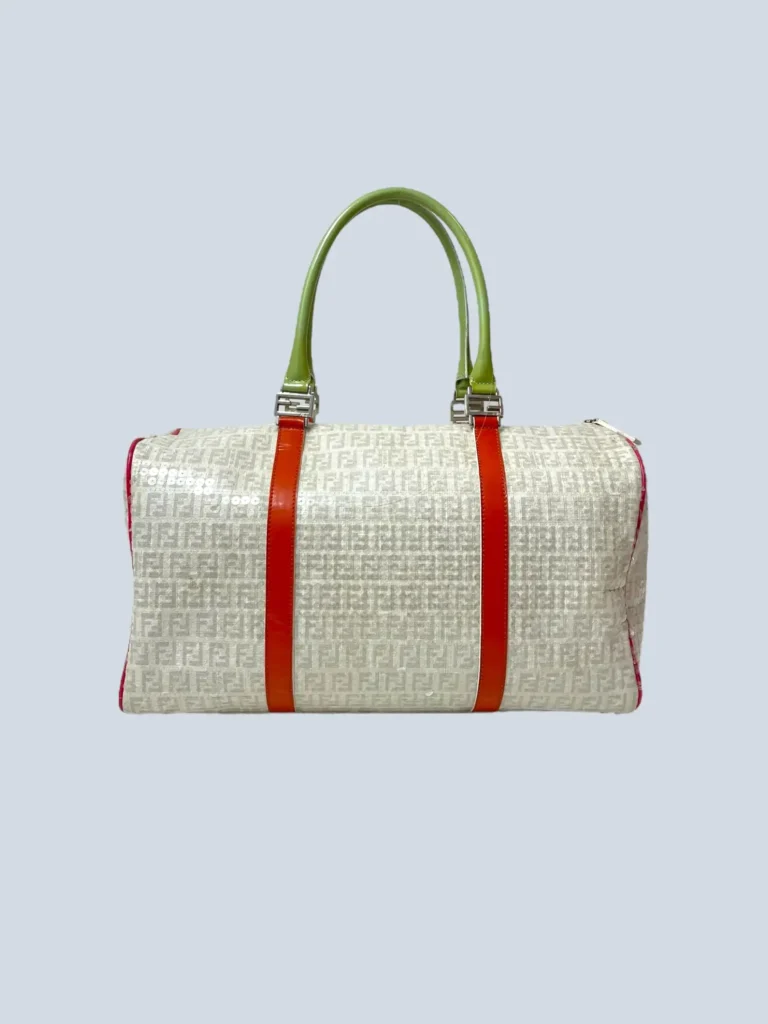 Borsa a mano bauletto in tela Zucchino e paillettes., foto 4 di 17
