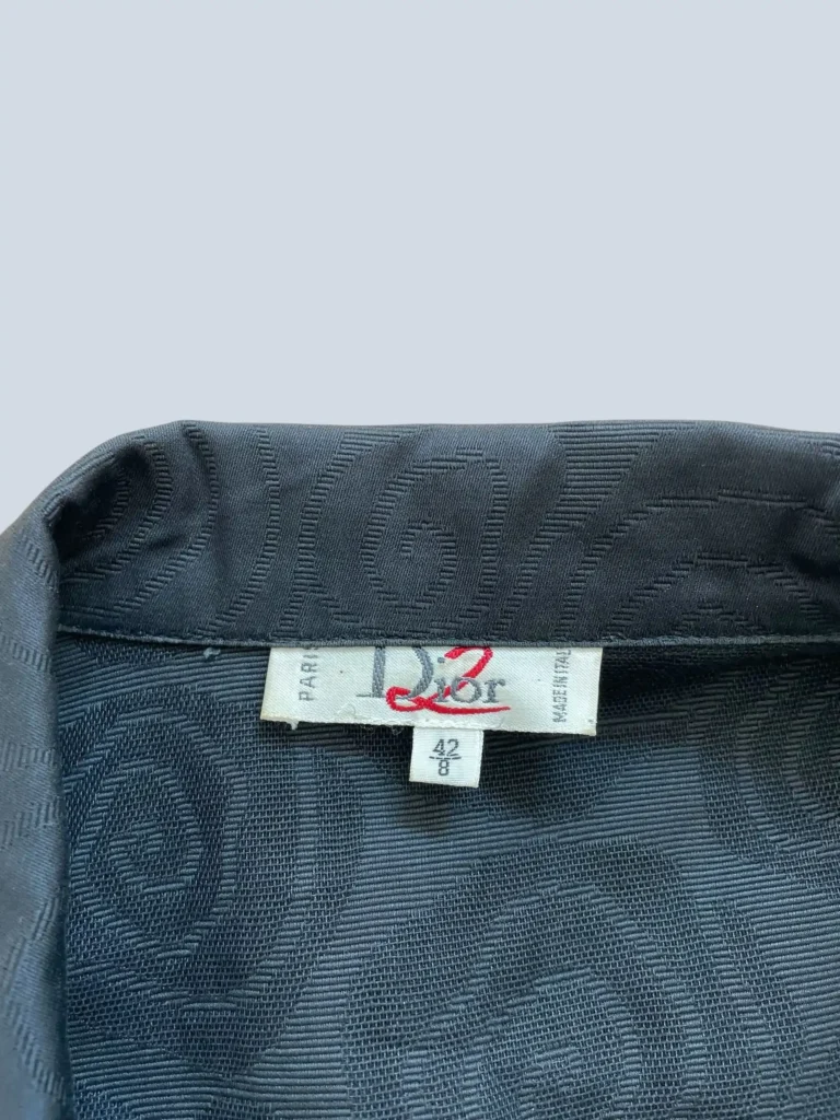 Dior2, blazer in cotone con motivo floreale e ricamo CD, 42., foto 4 di 8