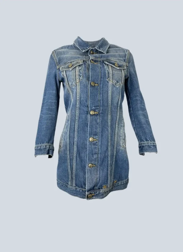 <b>R13</b><br> giacca in denim midi, S.