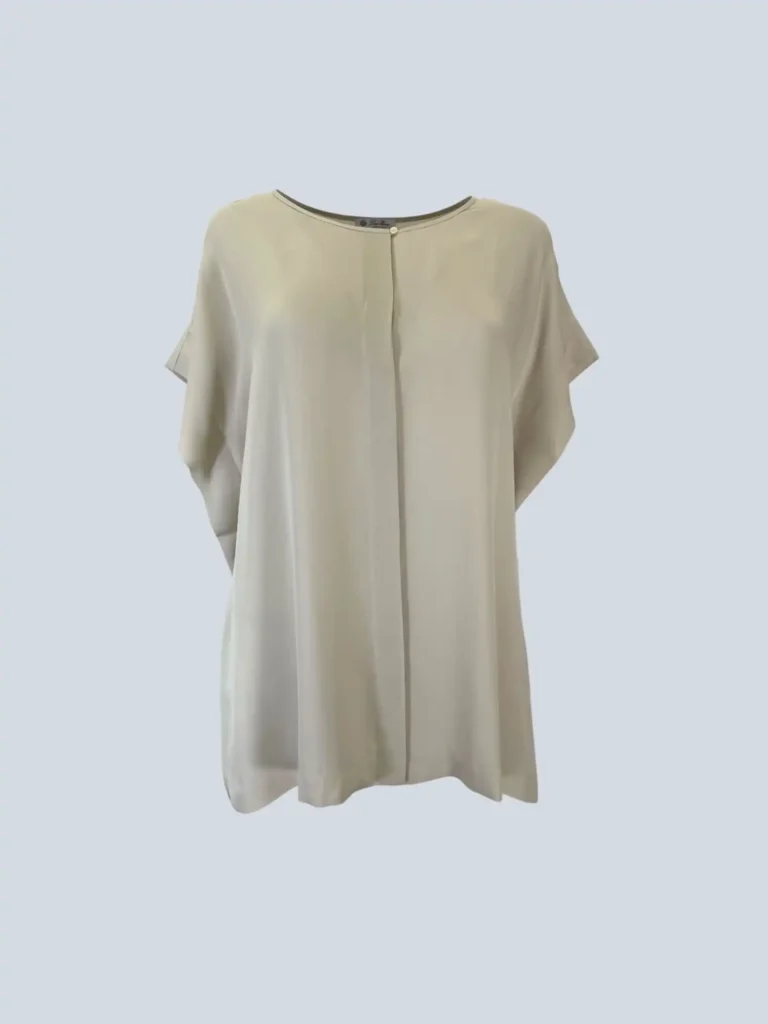 Camicia in seta senza maniche, 44.