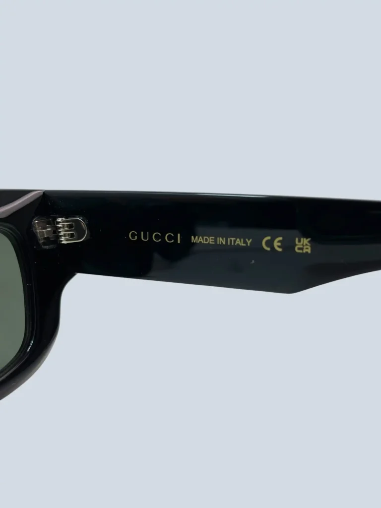 Occhiali da sole squadrati in acetato con logo lettering., foto 7 di 7