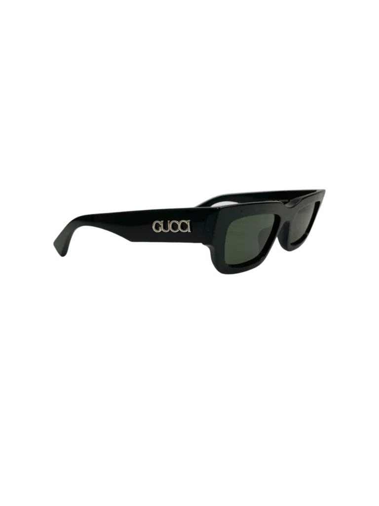 Occhiali da sole squadrati in acetato con logo lettering.