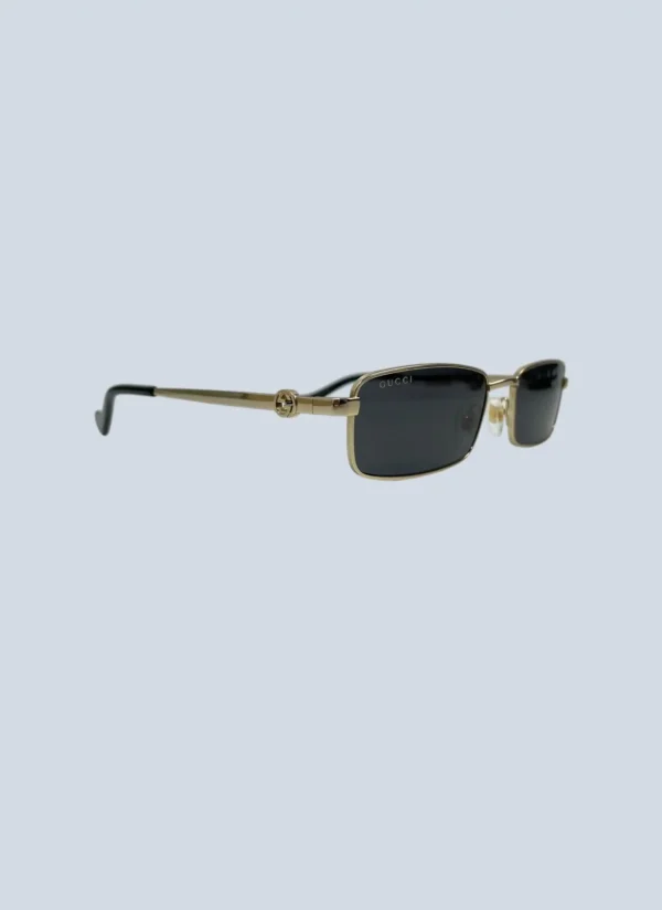 <b>Gucci</b><br> occhiali da sole in metallo con logo Interlocking.