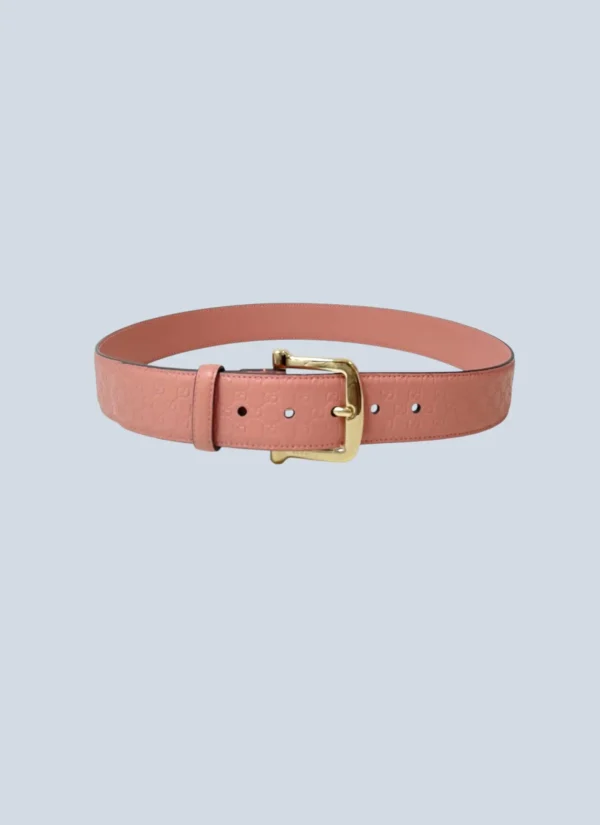 <b>Gucci</b><br> cintura Guccissima in pelle e metallo, 95.