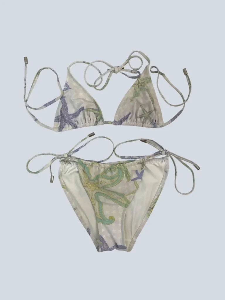 Bikini con stampa stelle marine, 42.