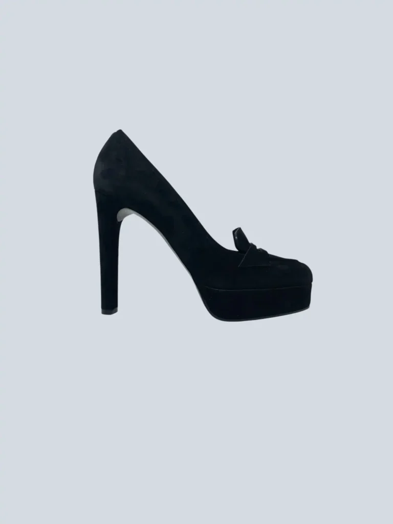 Décolleté in suede, 37,5.