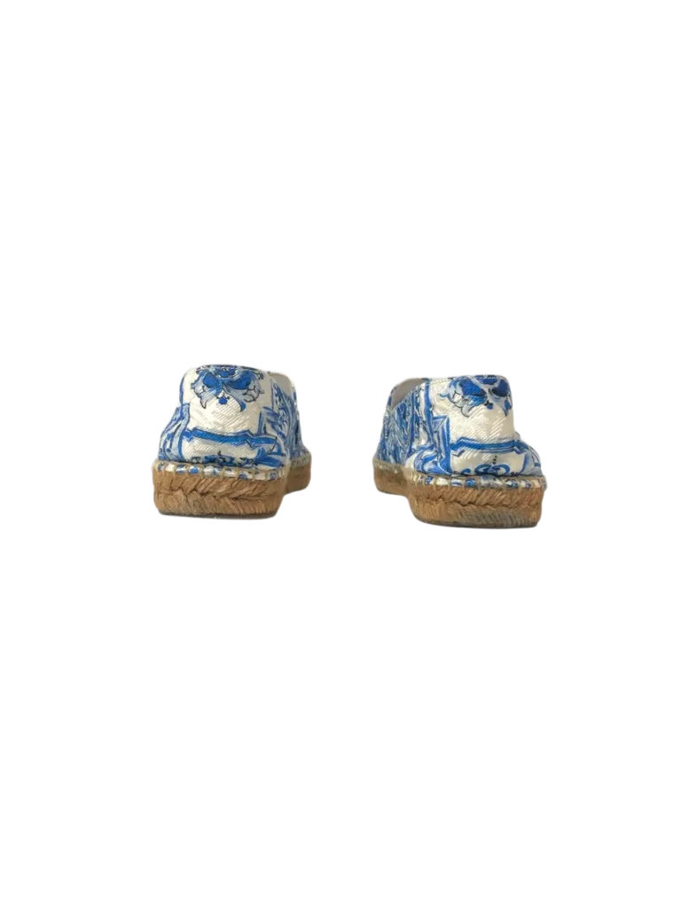 Espadrillas in tela con stampa Maiolica., foto 4 di 5