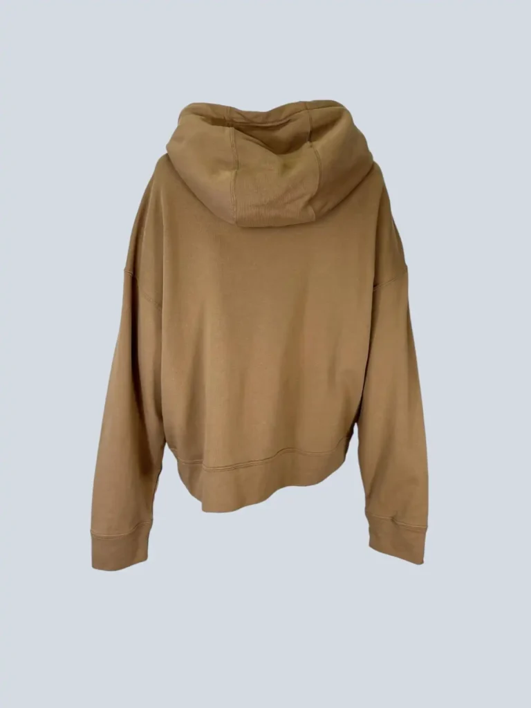 Felpa con cappuccio in cotone con logo in lana, XL., foto 3 di 8