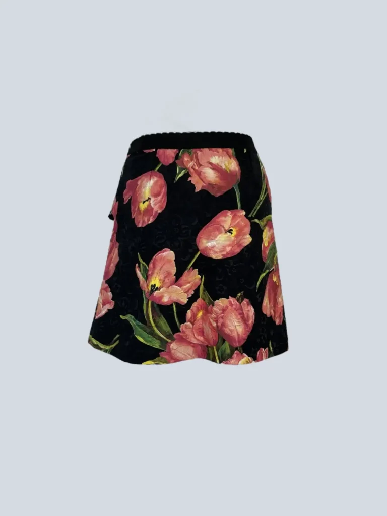 Floral print miniskirt, XXS., photo 3 of 8