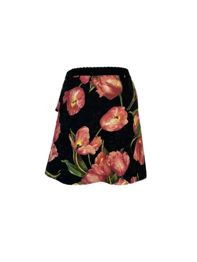 Floral print mini skirt., photo 3 of 8