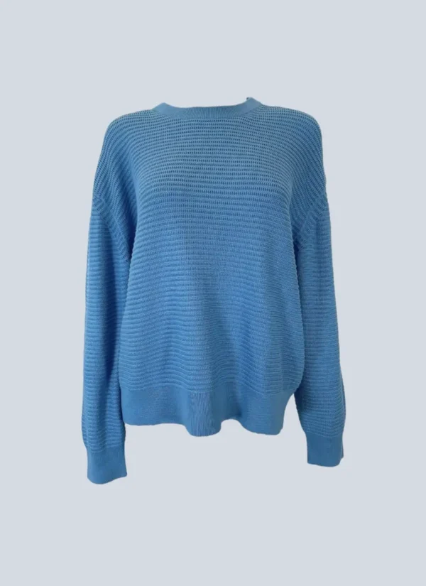 <b>Loro Piana</b><br> maglione a costine in cotone e seta, 46.