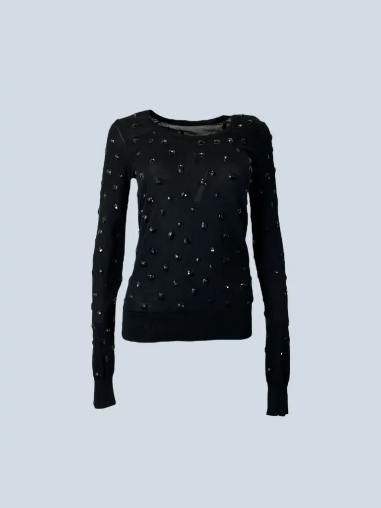 Maglione in cotone con applicazioni, 40.