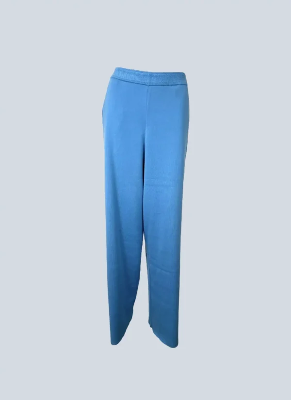 <b>Loro Piana</b><br> pantaloni a gamba larga Sorbonne in seta e cotone, 42.