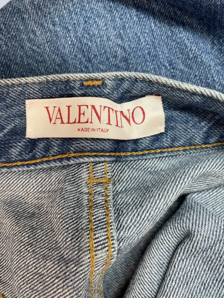 Pantaloni in denim baggy con stampa, 29., foto 5 di 7