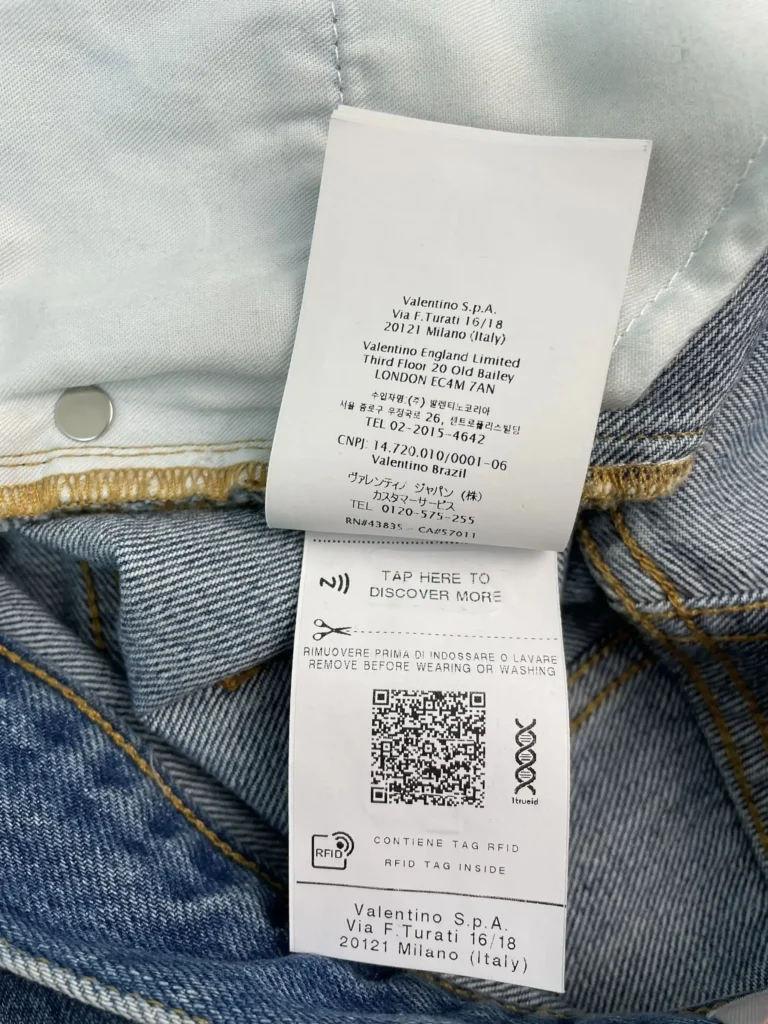 Pantaloni in denim baggy con stampa, 29., foto 7 di 7