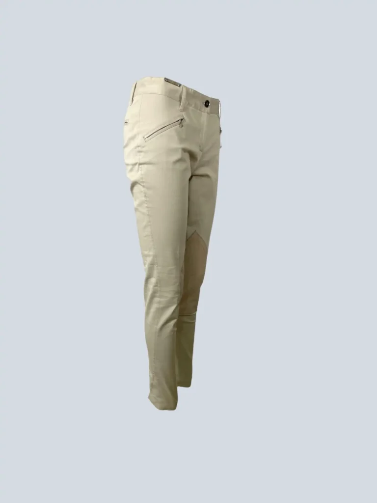 Pantaloni in cotone e pelle, 38., foto 2 di 9