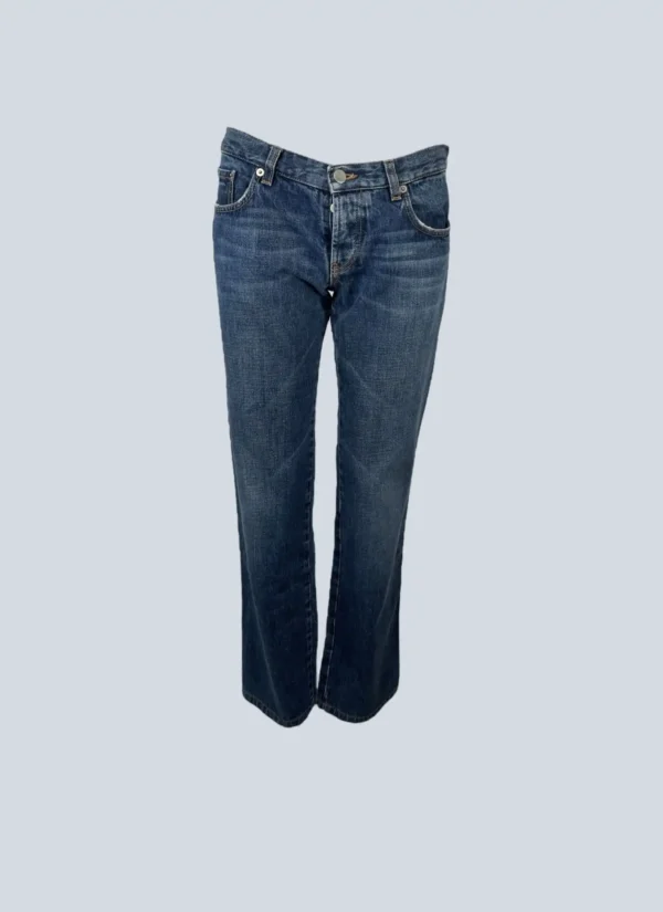 <b>Prada</b><br> pantaloni in denim con logo, 27.