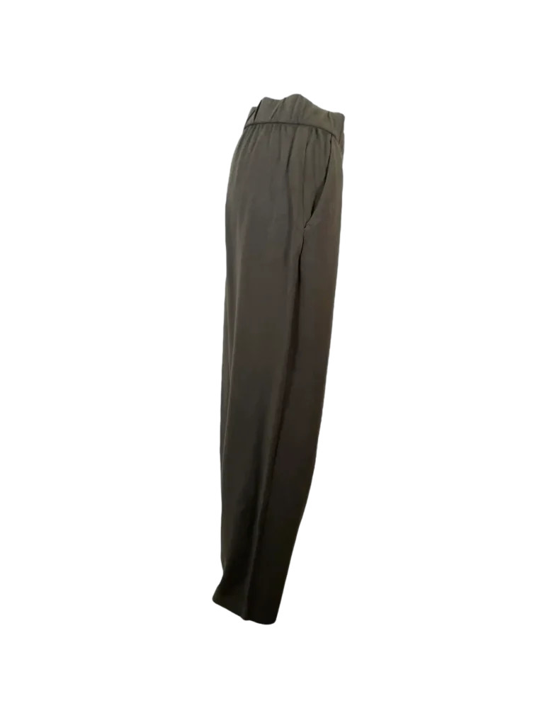 Leisure, pantaloni a gamba larga in cotone., foto 3 di 5