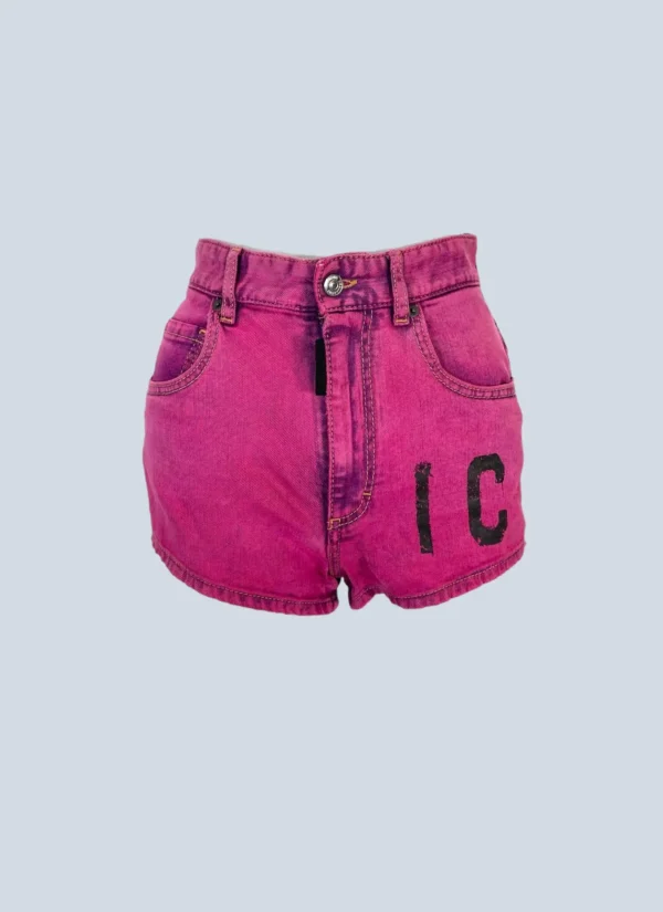<b>Dsquared2</b><br> shorts in denim con logo, 38.