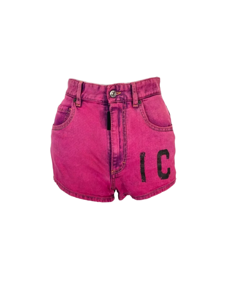 Shorts in denim con logo., foto 1 di 6