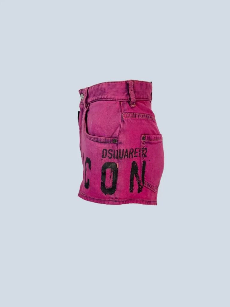 Shorts in denim con logo, 38., foto 3 di 6