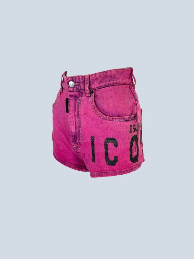 Shorts in denim con logo, 38., foto 2 di 6