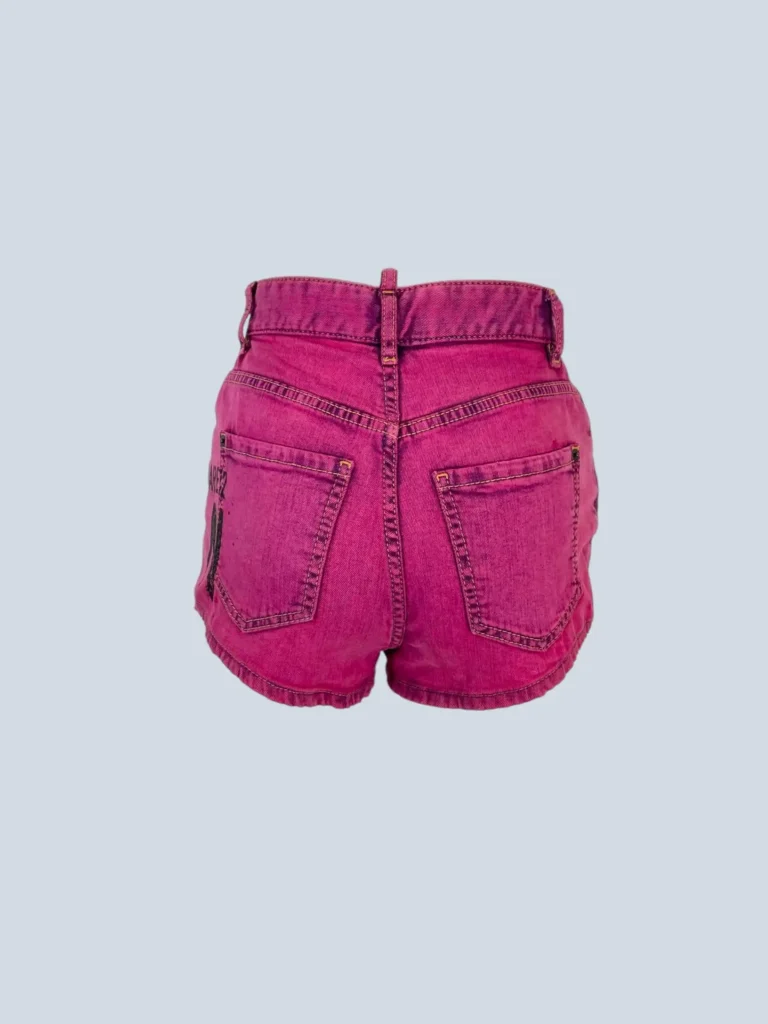 Shorts in denim con logo, 38., foto 4 di 6