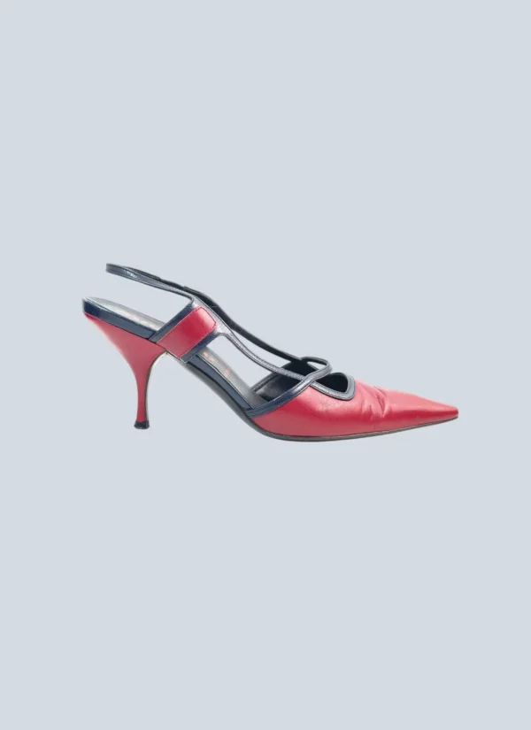 <b>Miu Miu</b><br> slingback in pelle, 37.